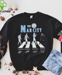 The Manchester City Gundogan Bruyne Haaland and Guardiola Abbey road signatures hoodie, sweater, longsleeve, shirt v-neck, t-shirt