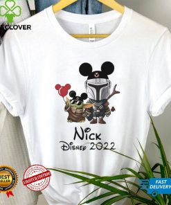 The Mandalorian And Baby Yoda nick Disney 2022 shirt