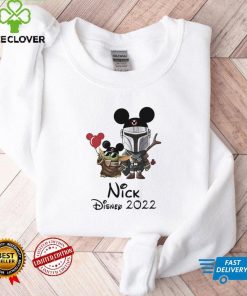 The Mandalorian And Baby Yoda nick Disney 2022 shirt
