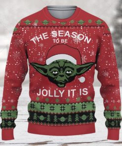 The Mandalorian Starwars The Season To Be Jolly It Is Ugly Xmas Wool Knitted Sweater