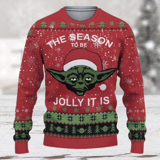 The Mandalorian Starwars The Season To Be Jolly It Is Ugly Xmas Wool Knitted Sweater