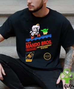 The Mandalorian X Super Mario Bros Super Mando Bros Dintendo game shirt