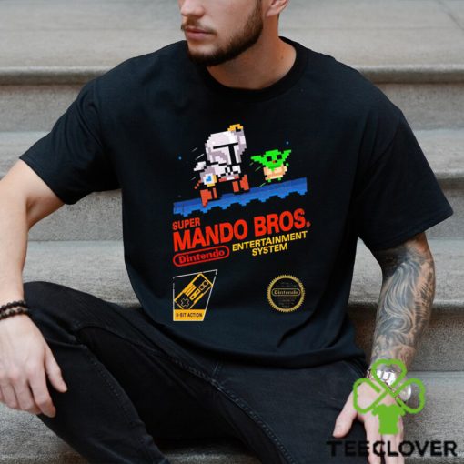 The Mandalorian X Super Mario Bros Super Mando Bros Dintendo game hoodie, sweater, longsleeve, shirt v-neck, t-shirt