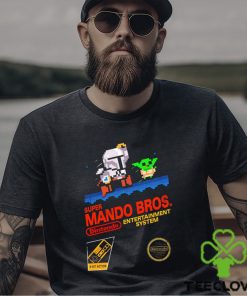 The Mandalorian X Super Mario Bros Super Mando Bros Dintendo game hoodie, sweater, longsleeve, shirt v-neck, t-shirt