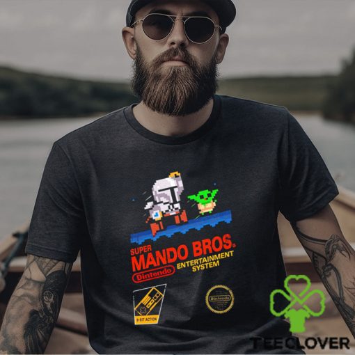 The Mandalorian X Super Mario Bros Super Mando Bros Dintendo game hoodie, sweater, longsleeve, shirt v-neck, t-shirt