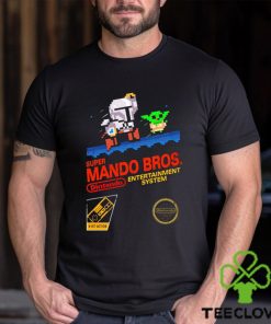 The Mandalorian X Super Mario Bros Super Mando Bros Dintendo game hoodie, sweater, longsleeve, shirt v-neck, t-shirt