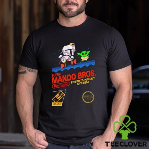 The Mandalorian X Super Mario Bros Super Mando Bros Dintendo game hoodie, sweater, longsleeve, shirt v-neck, t-shirt