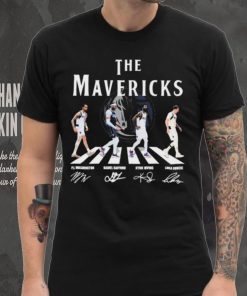 The Mavericks Abbey Road Pj Washington Daniel Gafford Kyrie Irving And Luka Doncic Signatures Shirt