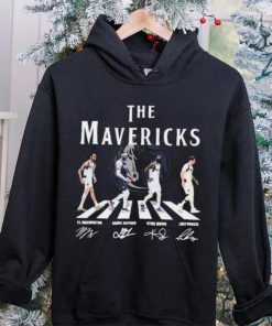 The Mavericks Abbey Road Pj Washington Daniel Gafford Kyrie Irving And Luka Doncic Signatures Shirt