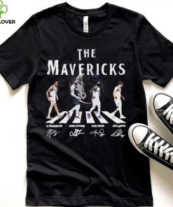 The Mavericks Abbey Road Pj Washington Daniel Gafford Kyrie Irving And Luka Doncic Signatures Shirt