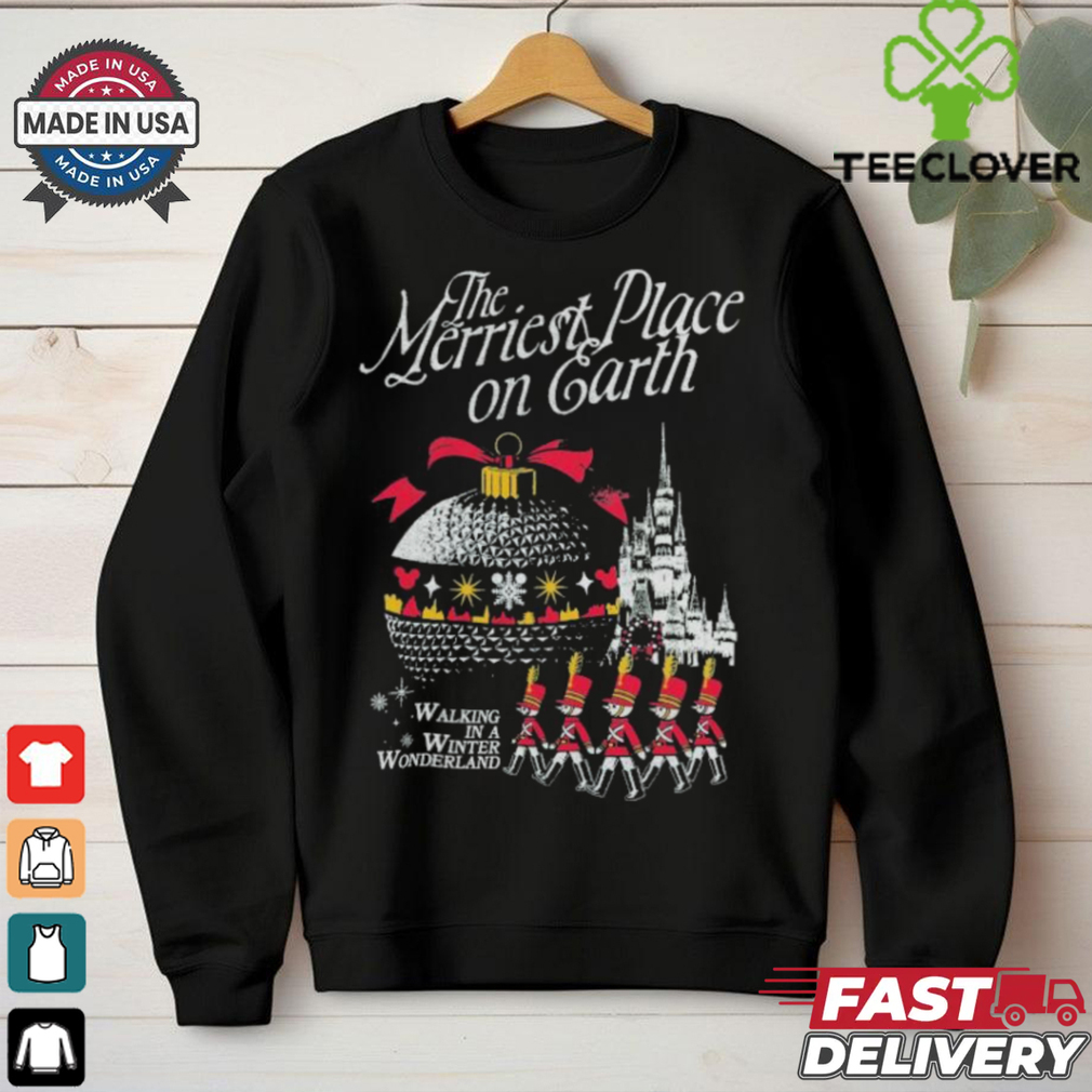 The Merriest Place On Earth Walking In A Winter Wonderland Disney Lead Soldier Christmas T shirts The Merriest Place On Earth Walking In A Winter Wonderland Disney Lead Soldier Christmas T shirts