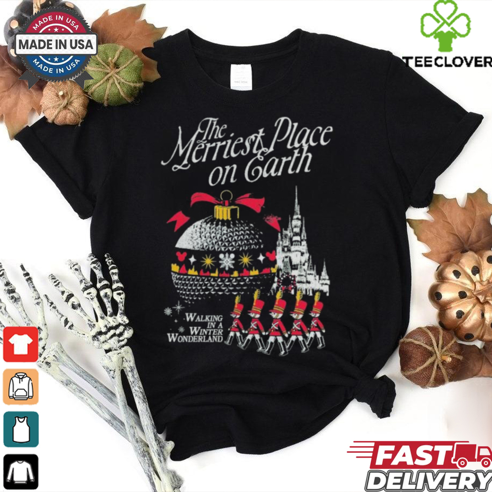 The Merriest Place On Earth Walking In A Winter Wonderland Disney Lead Soldier Christmas T shirts The Merriest Place On Earth Walking In A Winter Wonderland Disney Lead Soldier Christmas T shirts