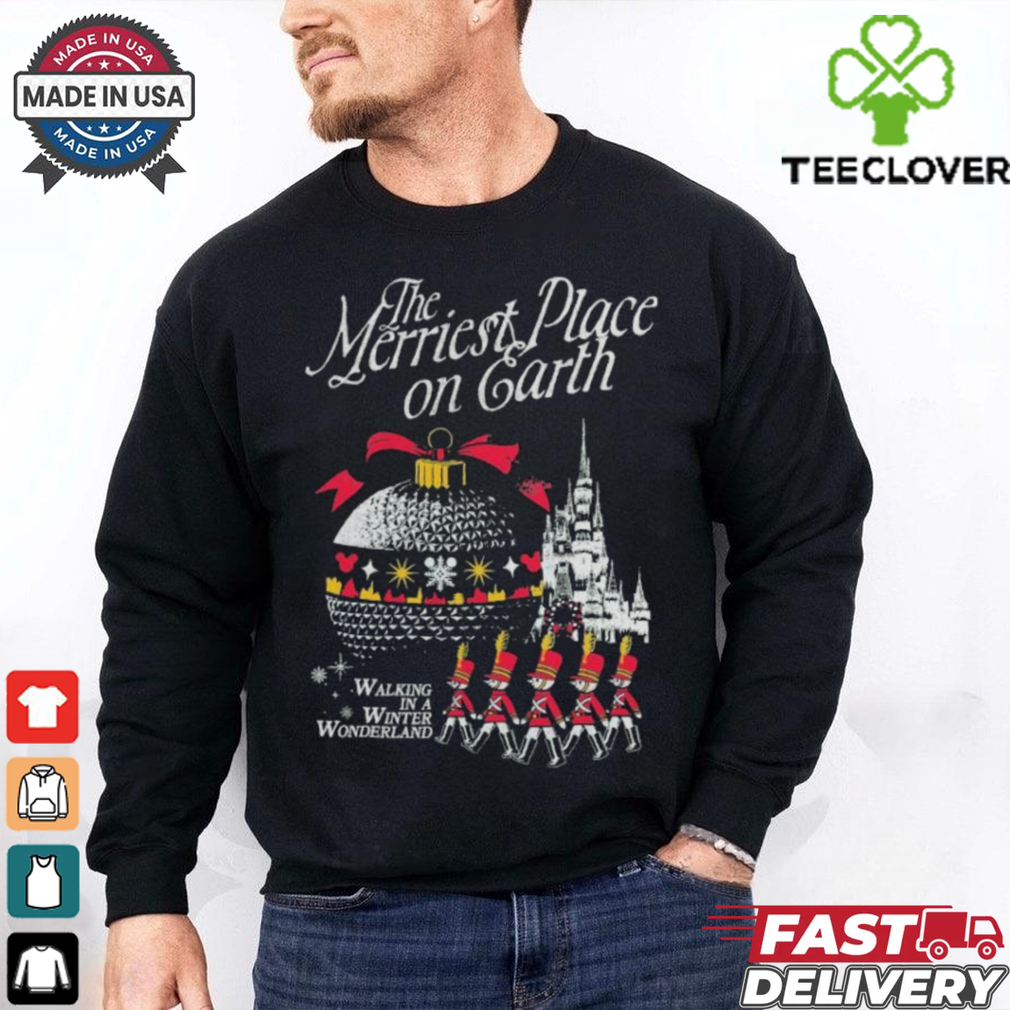 The Merriest Place On Earth Walking In A Winter Wonderland Disney Lead Soldier Christmas T shirts The Merriest Place On Earth Walking In A Winter Wonderland Disney Lead Soldier Christmas T shirts