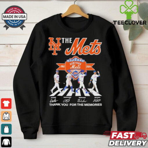 The Mets Abbey Road NLCS 62 Years 1962 2024 Thank You For The Memories Signatures Shirt