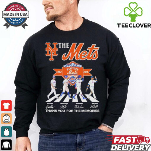 The Mets Abbey Road NLCS 62 Years 1962 2024 Thank You For The Memories Signatures Shirt