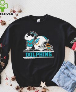 The Miami Dolphins Joe Cool And Woodstock Snoopy Mashup shirt