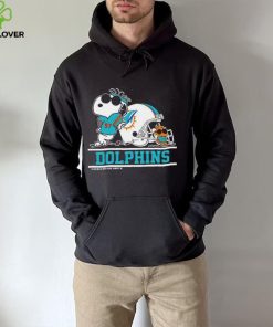 The Miami Dolphins Joe Cool And Woodstock Snoopy Mashup shirt