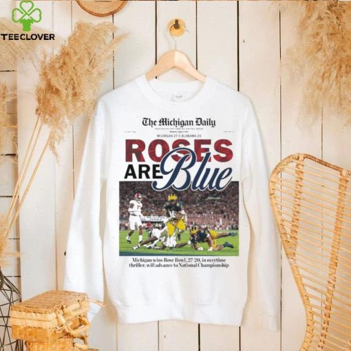 The Michigan Daily Rose Are Blue Front Cover Shirt