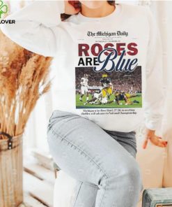 The Michigan Daily Rose Are Blue Front Cover Shirt