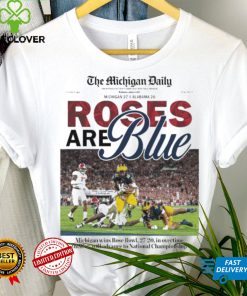 The Michigan Daily Rose Are Blue Front Cover Shirt