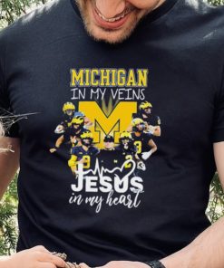 The Michigan In My Veins Jesus In My Heart Shirt