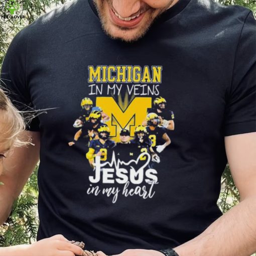 The Michigan In My Veins Jesus In My Heart Shirt