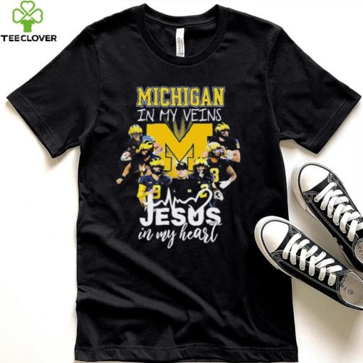 The Michigan In My Veins Jesus In My Heart Shirt