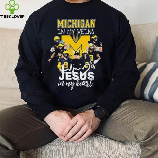 The Michigan In My Veins Jesus In My Heart Shirt