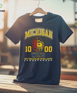 The Michigan Wolverines 1000 Wins First Team In College Football History 2023 Shirt