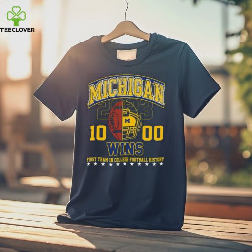 The Michigan Wolverines 1000 Wins First Team In College Football History 2023 Shirt