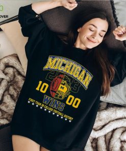 The Michigan Wolverines 1000 Wins First Team In College Football History 2023 Shirt