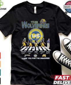The Michigan Wolverines Abbey Road 145 Years 1879 2024 Thank You For The Memories Signatures Shirt