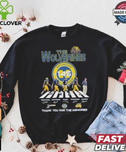 The Michigan Wolverines Abbey Road 145 Years 1879 2024 Thank You For The Memories Signatures Shirt