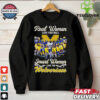Never underestimate a woman and love Michigan heart shirt