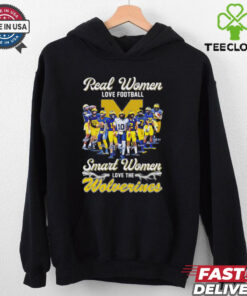 The Michigan Wolverines fan real women love football signatures shirt