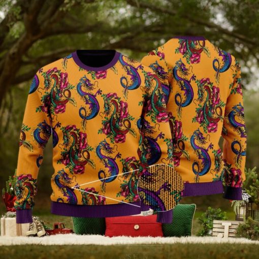 The Mighty Shenron Colorful Artwork DBZ Ugly Sweater