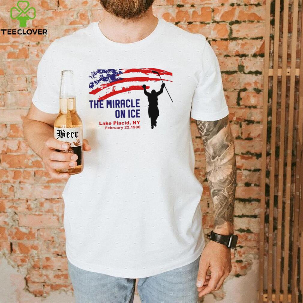 The Miracle on ice hockey Lake Placid 1980 American flag shirt The Miracle on ice hockey Lake Placid 1980 American flag shirt