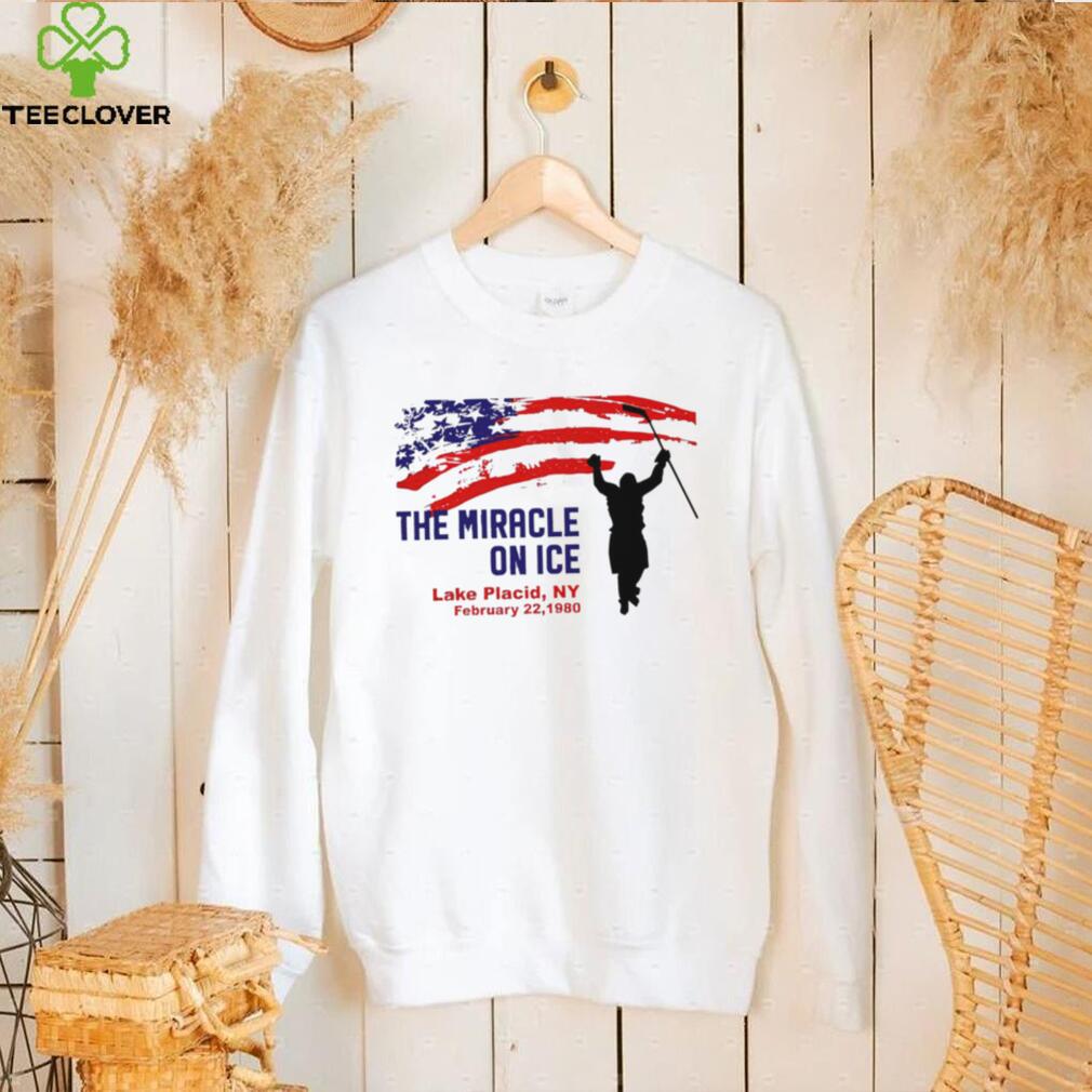 The Miracle on ice hockey Lake Placid 1980 American flag shirt The Miracle on ice hockey Lake Placid 1980 American flag shirt