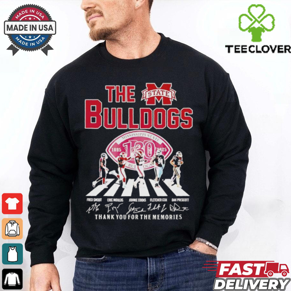 The Mississippi State Bulldogs 130th Anniversary 1895 2025 thank you for the memories shirt The Mississippi State Bulldogs 130th Anniversary 1895 2025 thank you for the memories shirt