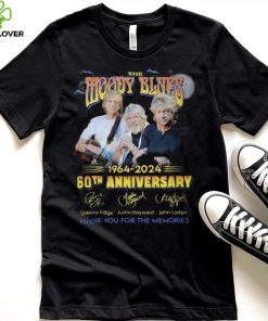 The Moody Blues 1964 2024 60th Anniversary Thank You For The Memories T Shirt