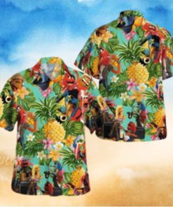 The Muppet Electric Mayhem Pineapple Tropical Summer Hawaiian Shirt
