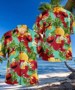 The Muppet Elmo Pineapple Tropical Summer Hawaiian Shirt