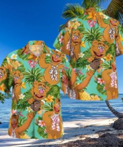 The Muppet Fozzie Bear Pineapple Tropical Summer Hawaiian Shirt