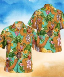 The Muppet Fozzie Bear Pineapple Tropical Summer Hawaiian Shirt