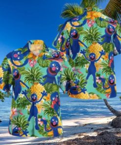 The Muppet Grover Pineapple Tropical Summer Hawaiian Shirt