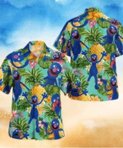 The Muppet Grover Pineapple Tropical Summer Hawaiian Shirt