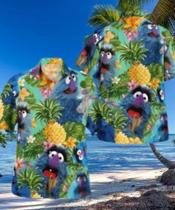 The Muppet Herry Monster Pineapple Tropical Hawaiian Shirt