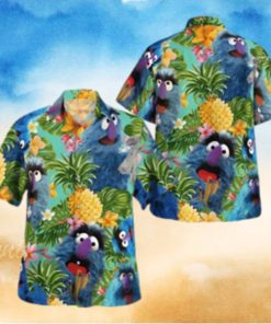 The Muppet Herry Monster Pineapple Tropical Hawaiian Shirt