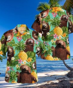 The Muppet Rowlf The Dog Pineapple Tropical Summer Hawaiian Shirt