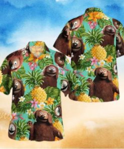 The Muppet Rowlf The Dog Pineapple Tropical Summer Hawaiian Shirt